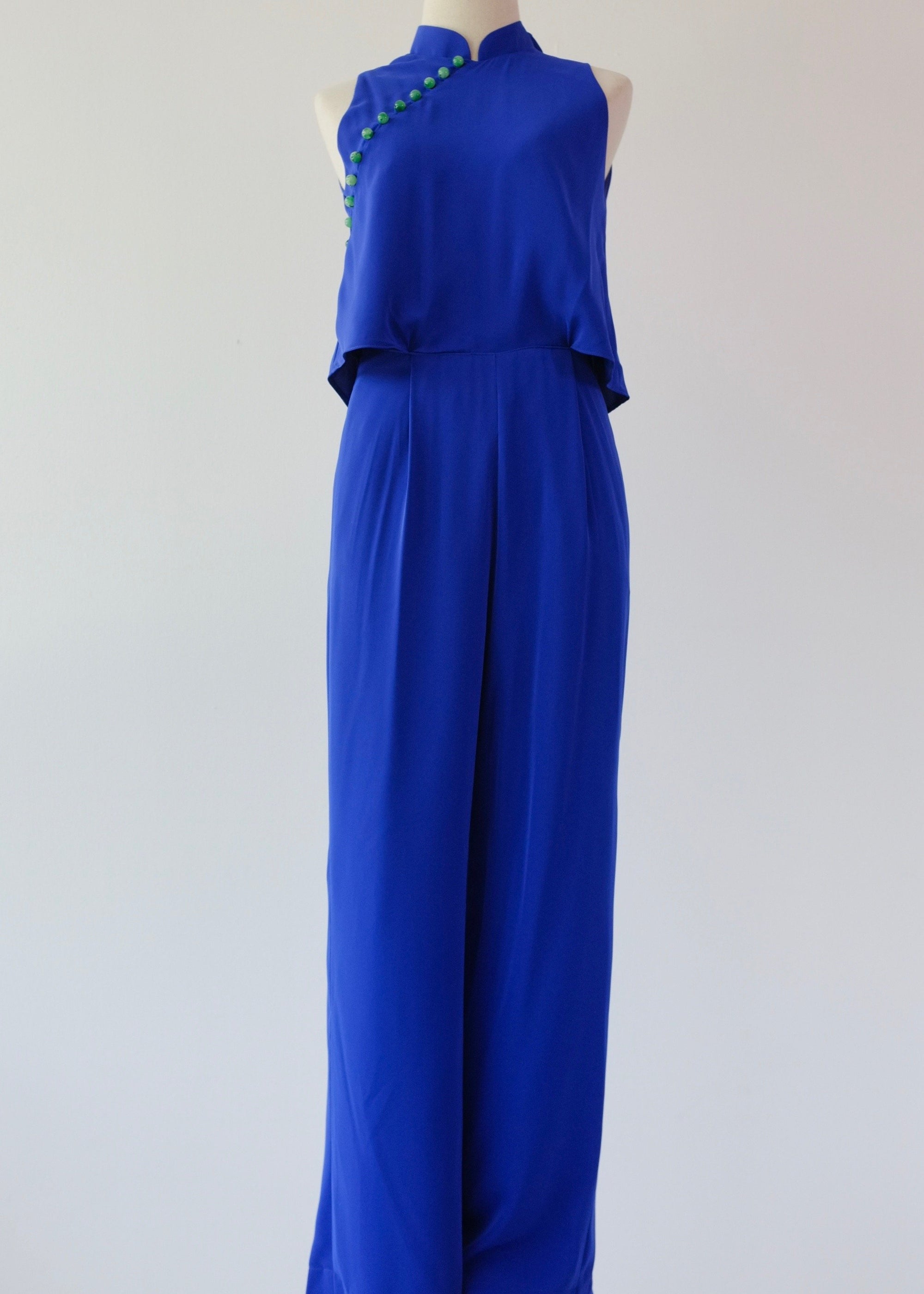 Jess Jumpsuit - Cobalt / Fuchsia
