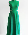 Signature Cut-Out Cheongsam - Emerald (Pre-order)
