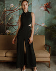 Raven Convertible Jumpsuit - Fuchsia / Black / Forest Green (Pre-order)