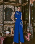 Drea Signature Jumpsuit - Cobalt / Fuchsia / Red (Pre-order)