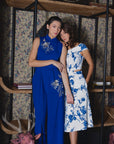 Drea Signature Jumpsuit - Cobalt / Fuchsia / Red (Pre-order)