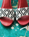 Damask Delight Heeled Sandal