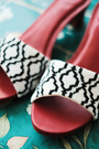 Damask Delight Heeled Sandal