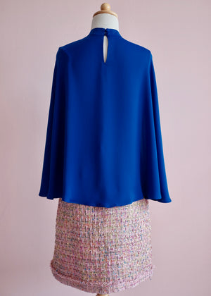 
            
                Load image into Gallery viewer, Dance Away Cape Top - Red/ Forest Green/ Cobalt / Black (Pre-order)
            
        