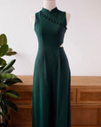 Raven Convertible Jumpsuit - Fuchsia / Black / Forest Green (Pre-order)