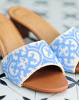 Periwinkle Nonya Heeled Sandal