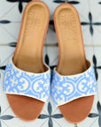 Periwinkle Nonya Heeled Sandal