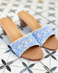 Periwinkle Nonya Heeled Sandal