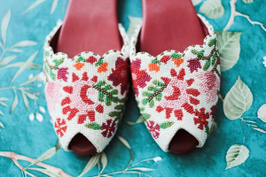 
            
                Load image into Gallery viewer, Walk in the Park Beaded Peeptoe
            
        